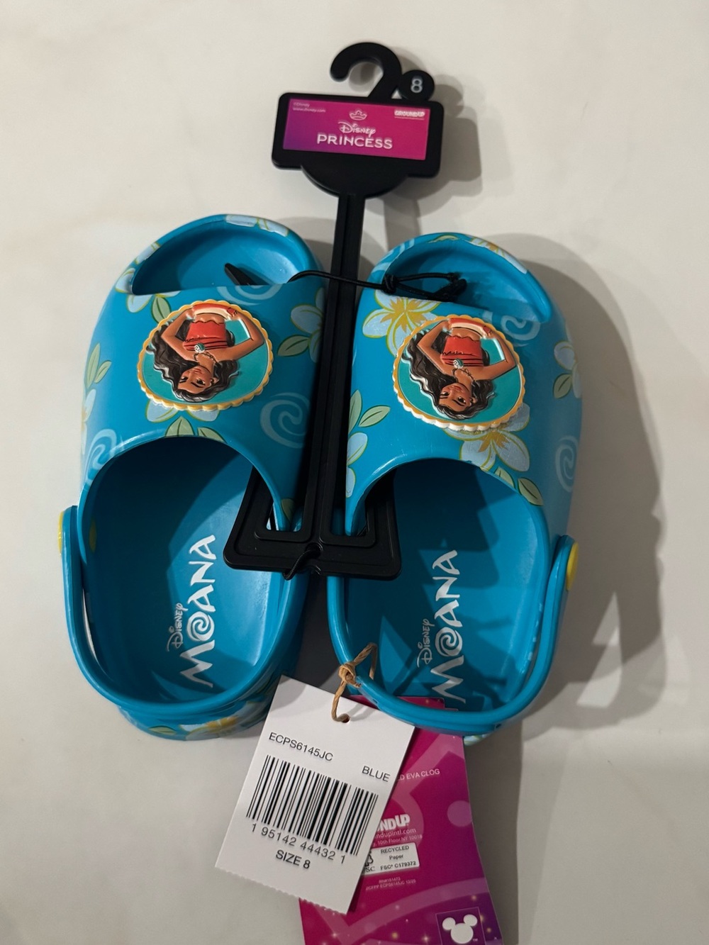 Disney Moana Turquoise Slide Sandals for Kids
